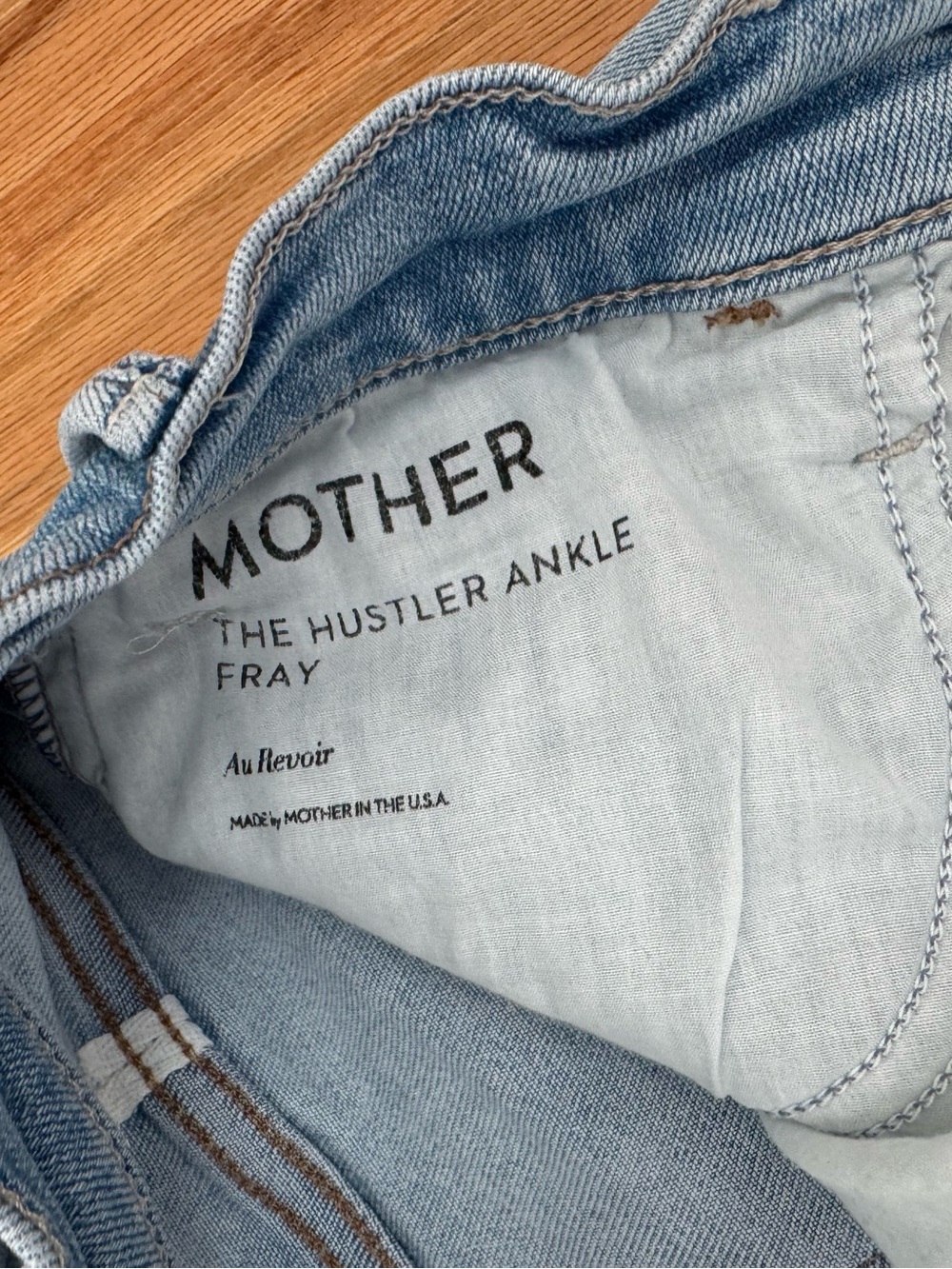 MOTHER denim - hustler ankle fray - size 28 GUC - Picture 6 of 10